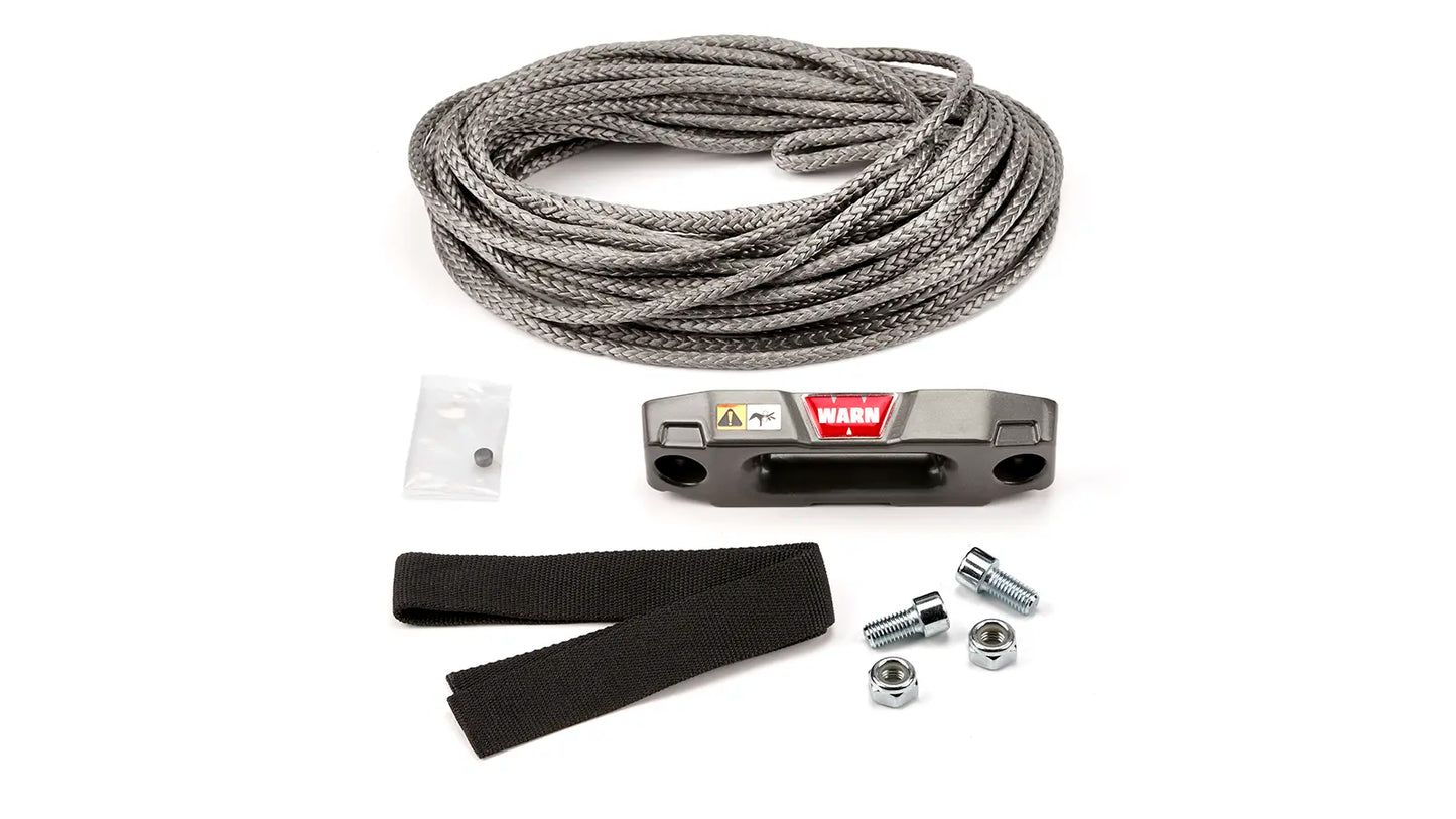 WARN Synthetic Rope Conversion Kit with Short Epic Hawse Fairlead