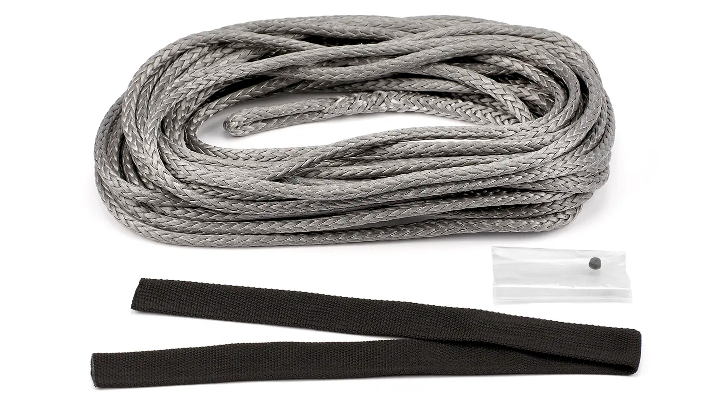 WARN Replacement Synthetic Winch Rope 50 ft x 1/4 in with 1/4 x 50 ft synthetic rope