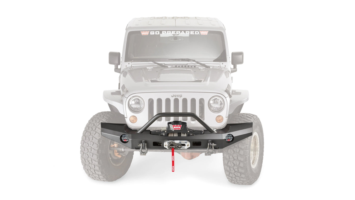 Elite Front Bumper with Grille Guard Tube for 2007-2018 Jeep Wrangler JK