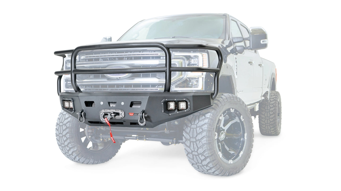 Ascent HD Front Bumper with Full Grille Guard for 2017-2022 Ford F-250/F-350