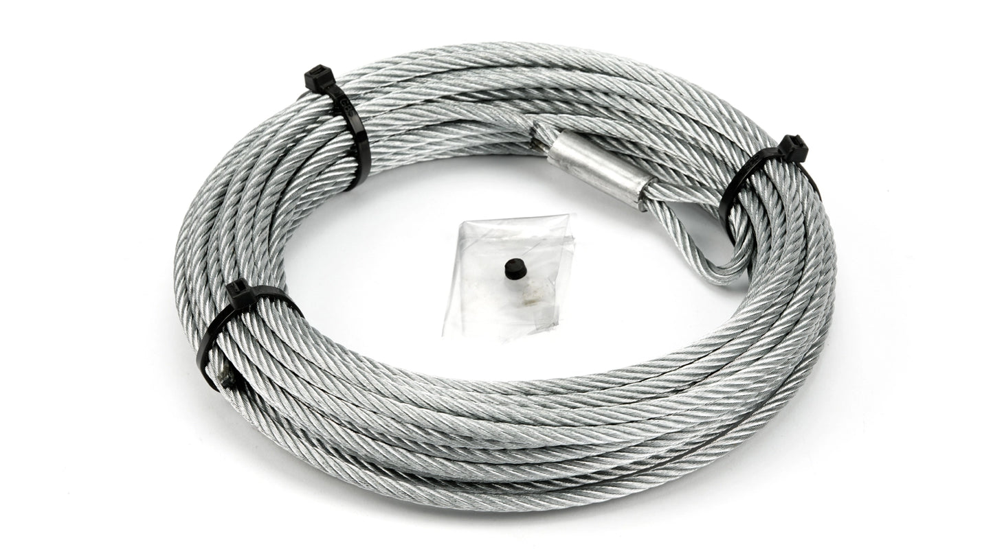 WARN Replacement Steel Winch Rope - 55 ft x 7/32 in with 7/32 x 55 ft steel rope