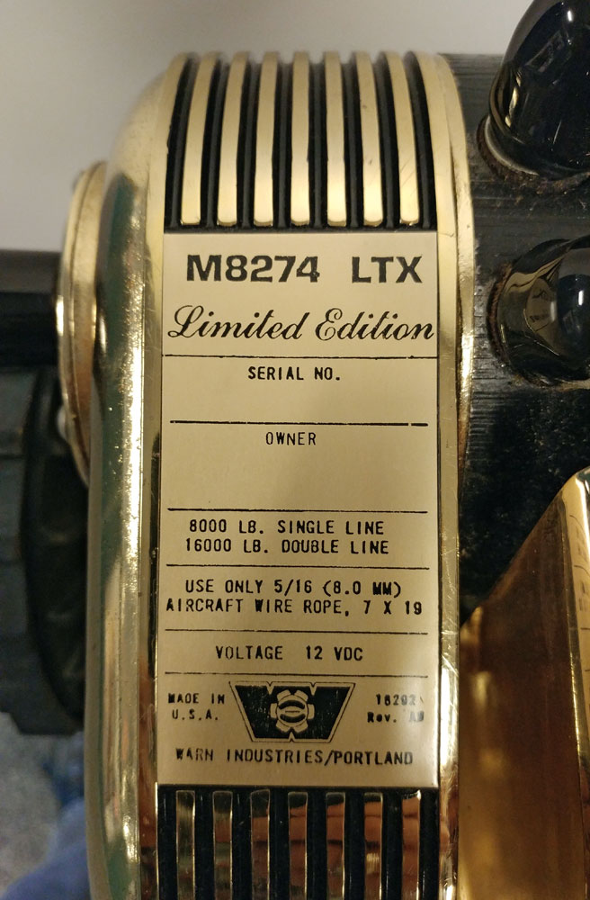 丼藤さん専用warn m8274 Rare, Golden M8274 Found | WARN Industries