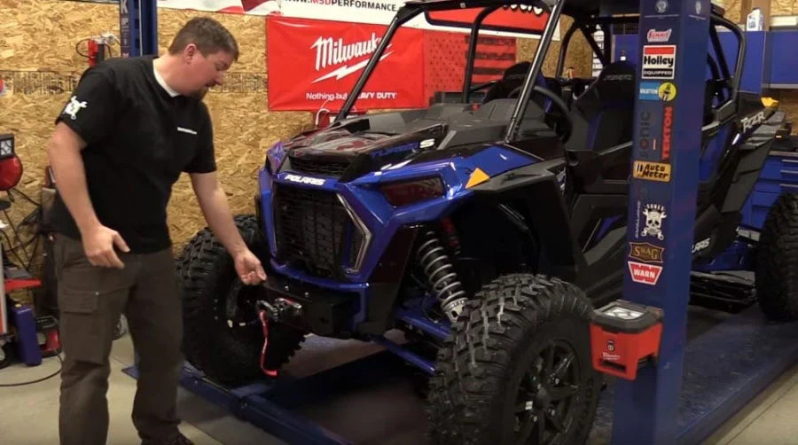 Installing a WARN Bumper and AXON 45Rc Winch on a Polaris RZR Turbo S