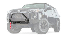 Ghosted view of the WARN Semi-Hidden Winch Mount with Grille Guard for 2014-2024 Toyota 4Runner