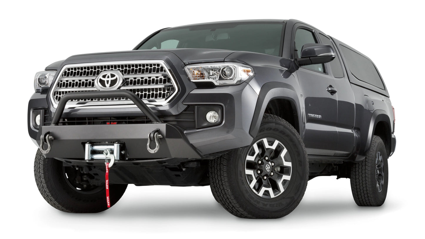 WARN Semi-Hidden Winch Mount with Grille Guard for 2016-2023 Toyota Tacoma