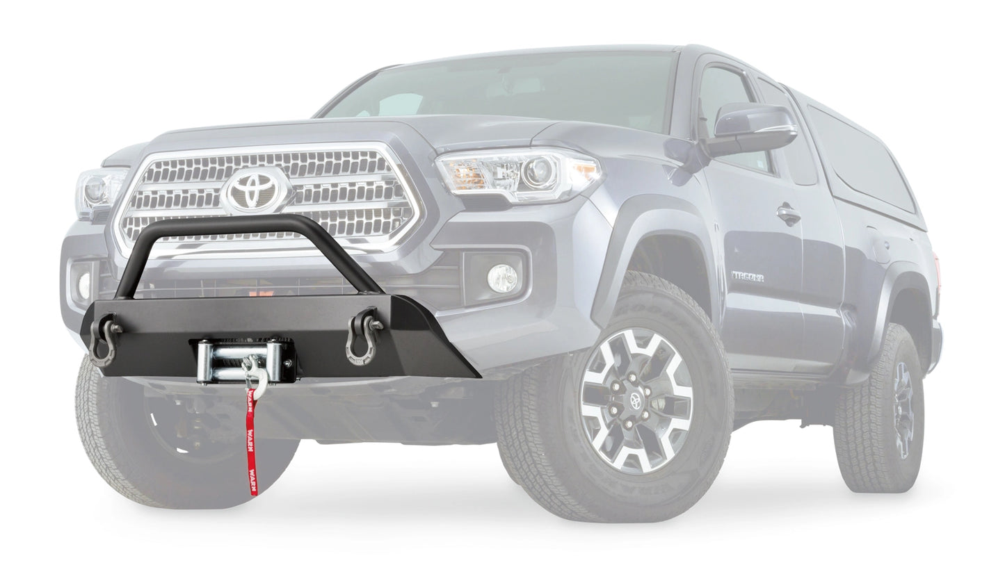 Semi-Hidden Winch Mount with Grille Guard for 2016-2023 Toyota Tacoma