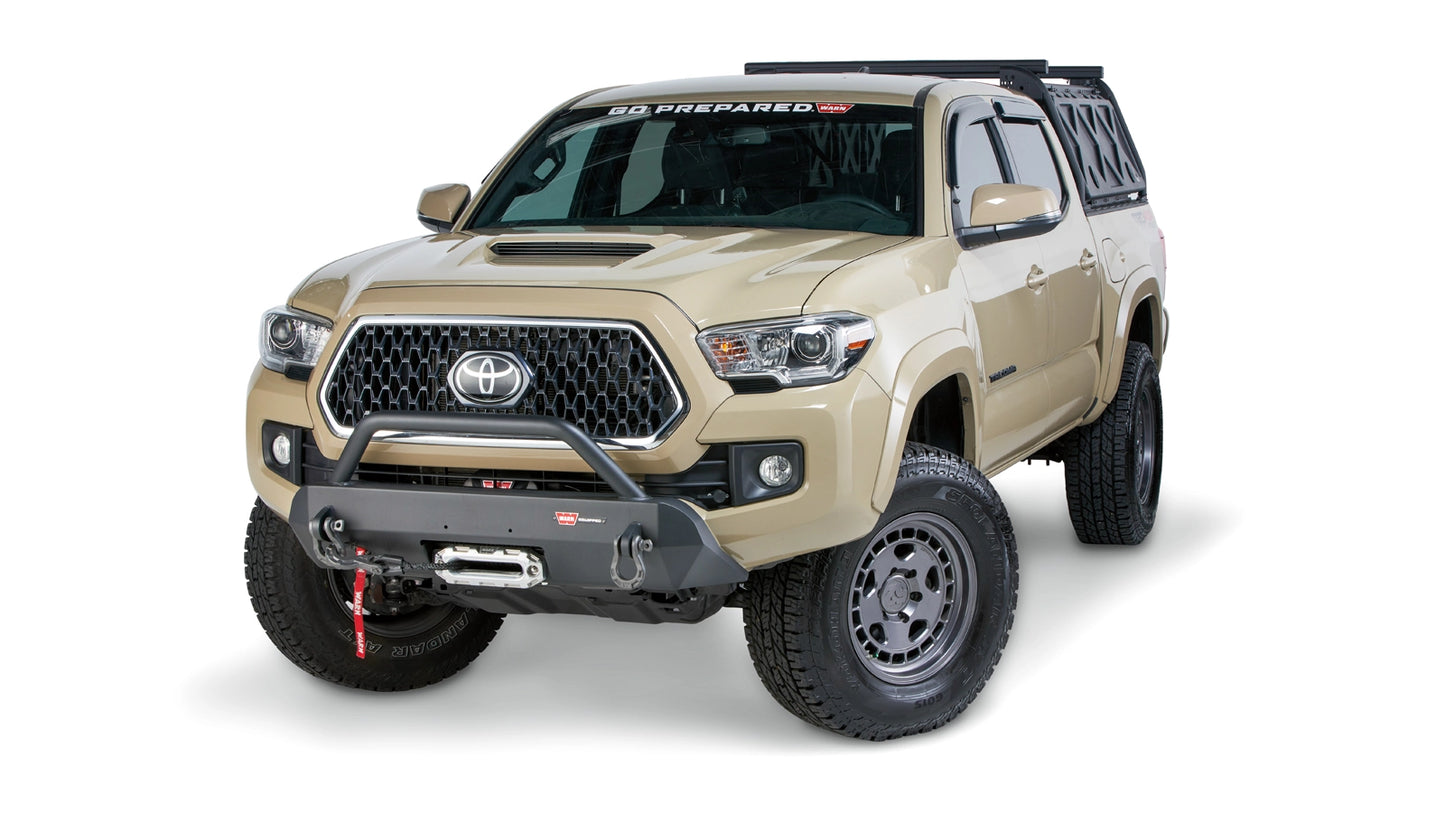 Semi-Hidden Winch Mount with Grille Guard for 2016-2023 Toyota Tacoma