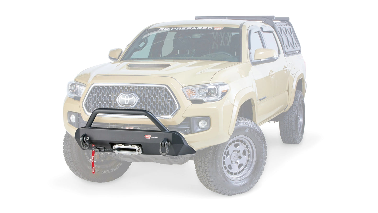 Semi-Hidden Winch Mount with Grille Guard for 2016-2023 Toyota Tacoma