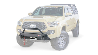 Semi-Hidden Winch Mount with Grille Guard for 2016-2023 Toyota Tacoma