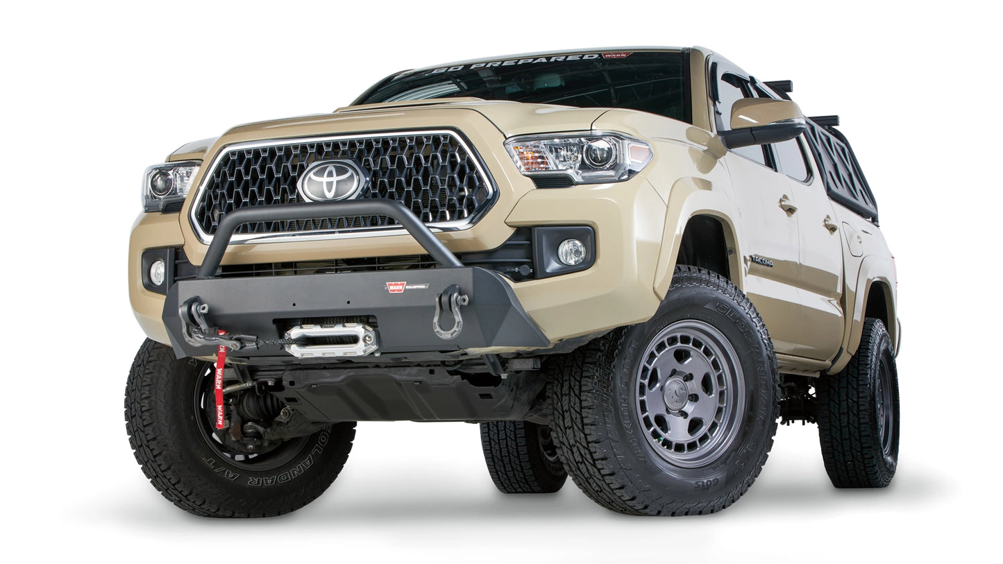 Semi-Hidden Winch Mount with Grille Guard for 2016-2023 Toyota Tacoma