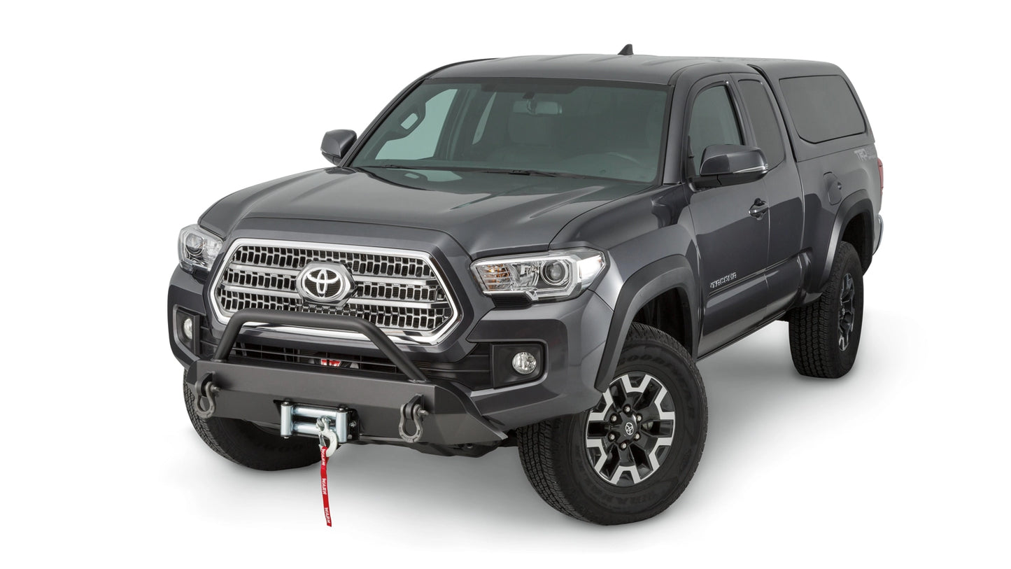 WARN Semi-Hidden Winch Mount with Grille Guard for 2016-2023 Toyota Tacoma, alternate view