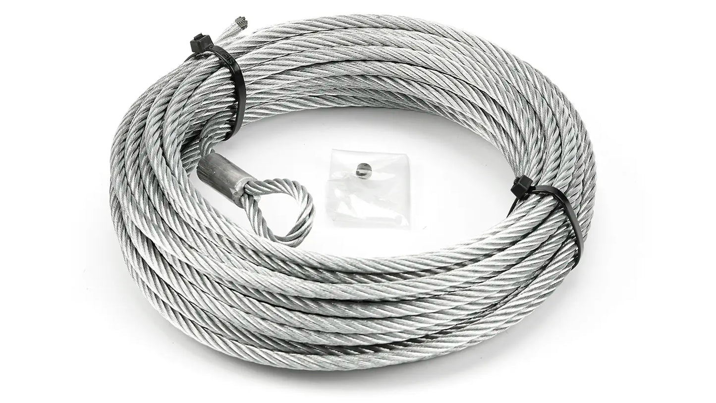 WARN Replacement Steel Winch Rope 50 ft x 1/4 in with 1/4 x 50 ft steel rope