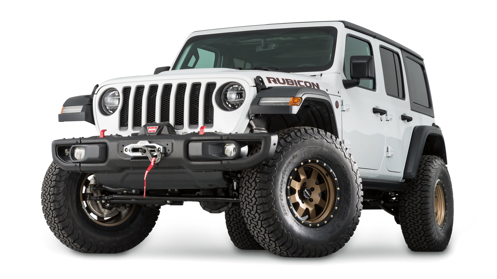 WARN Winch Mount for 2018-2026 Jeep Wrangler and 2020-2026 Jeep Gladiator (fits VR12, VR10, ZEON, XD9, M8, VR8 winches)