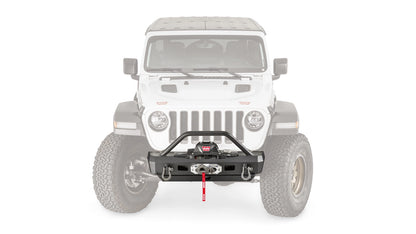 Elite Stubby Front Bumper with Grille Guard Tube for 2018-2026 Jeep Wrangler JL / 2020-2026 Jeep Gladiator JT