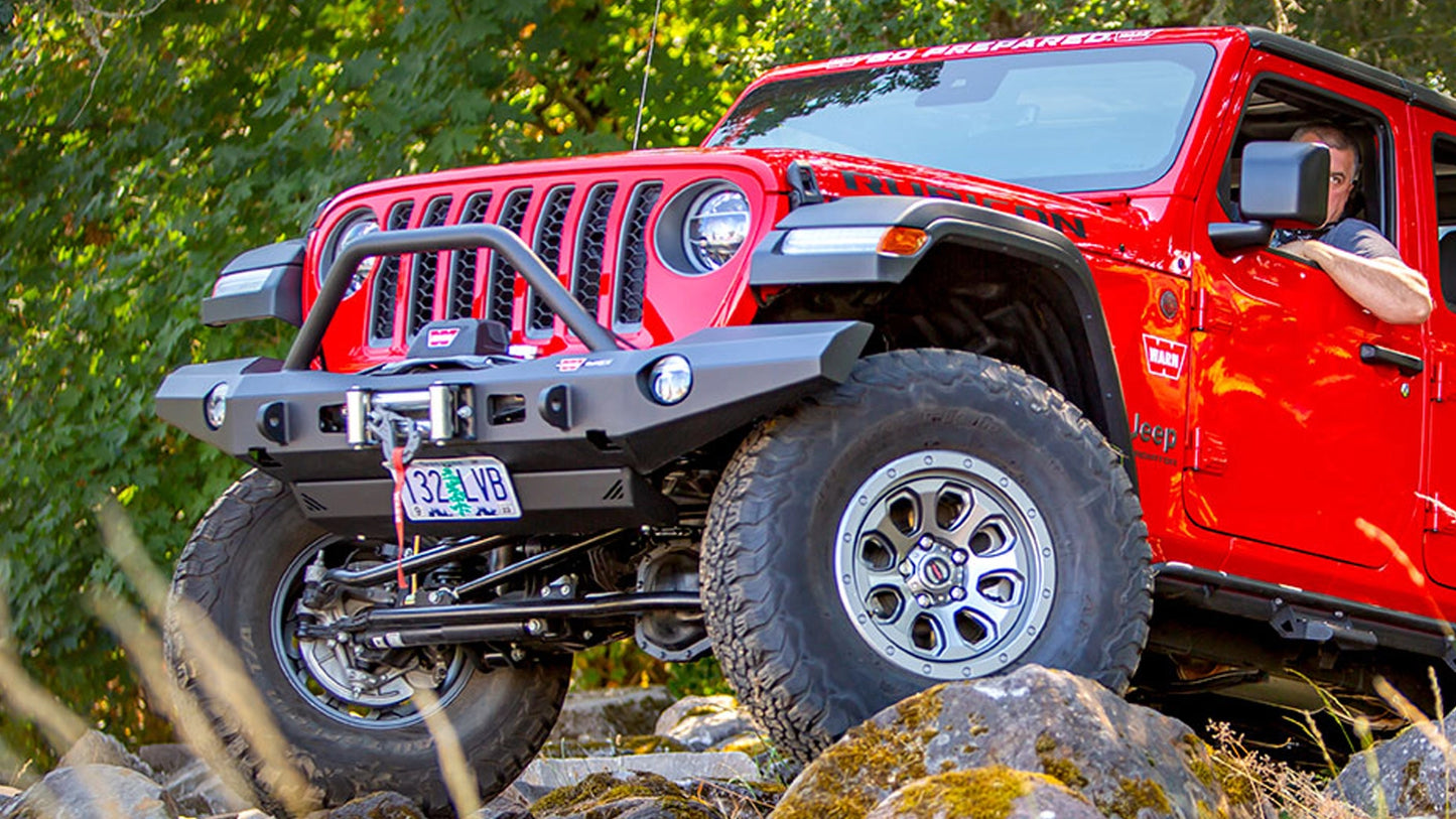 Elite Front Bumper with Grille Guard Tube for 2018-2026 Jeep Wrangler JL / 2020-2026 Jeep Gladiator JT
