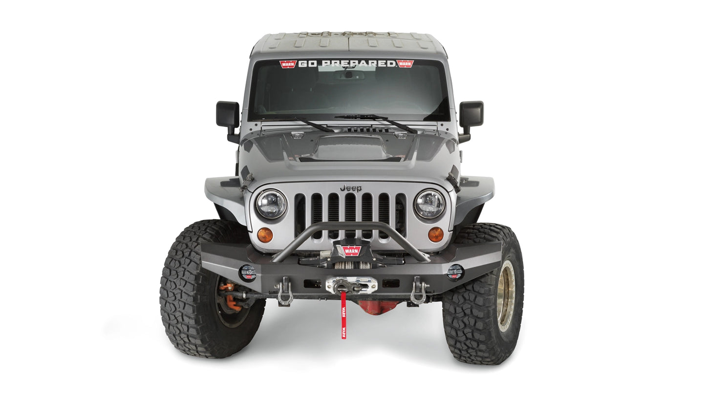 Elite Front Bumper with Grille Guard Tube for 2007-2018 Jeep Wrangler JK
