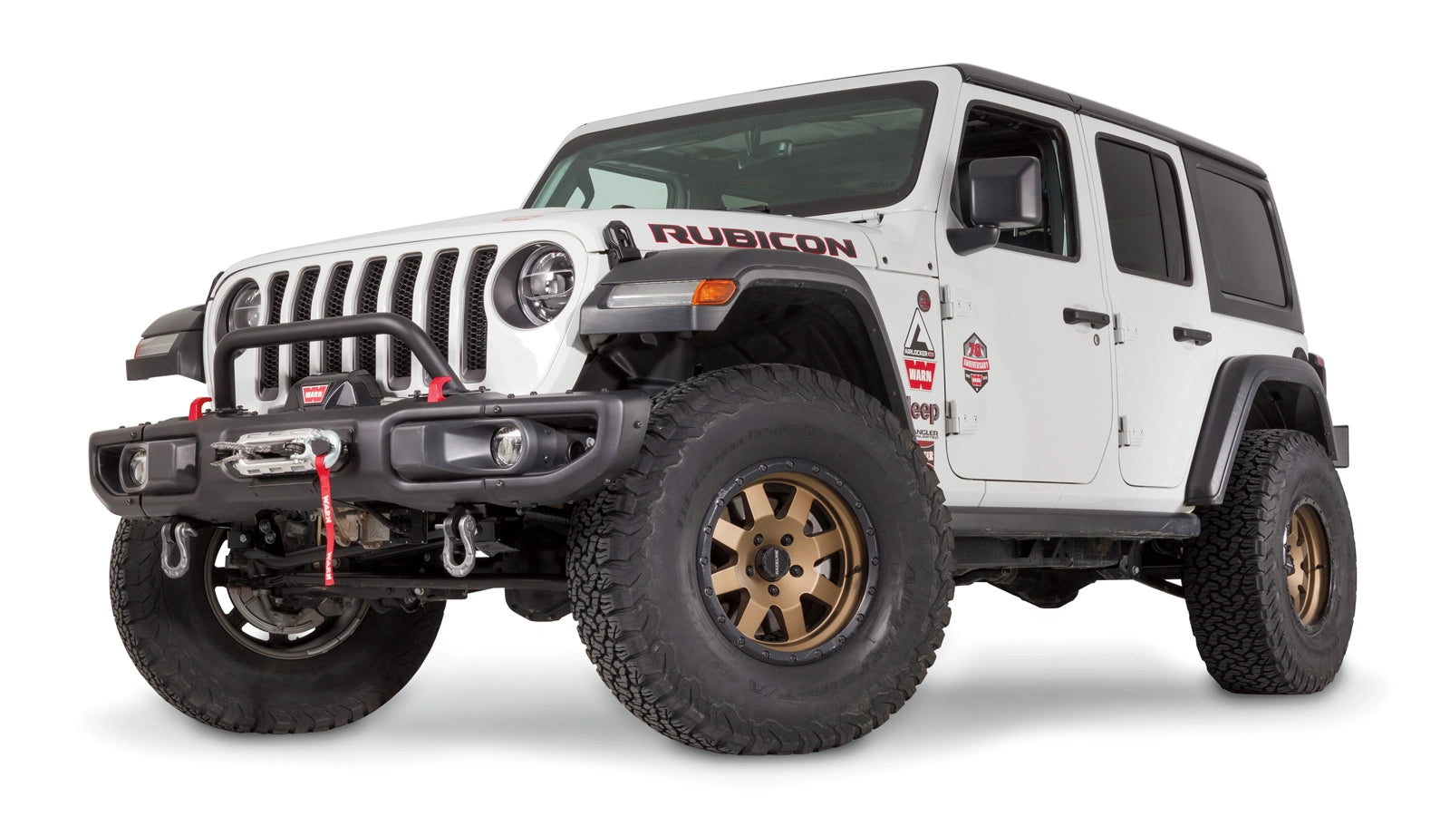 WARN Low-Height Stinger Grille Guard Tube for 2018-2021 Jeep Wrangler JL for 2018-2021 Jeep Wrangler JL and 2020-2021 Jeep Gladiator JT