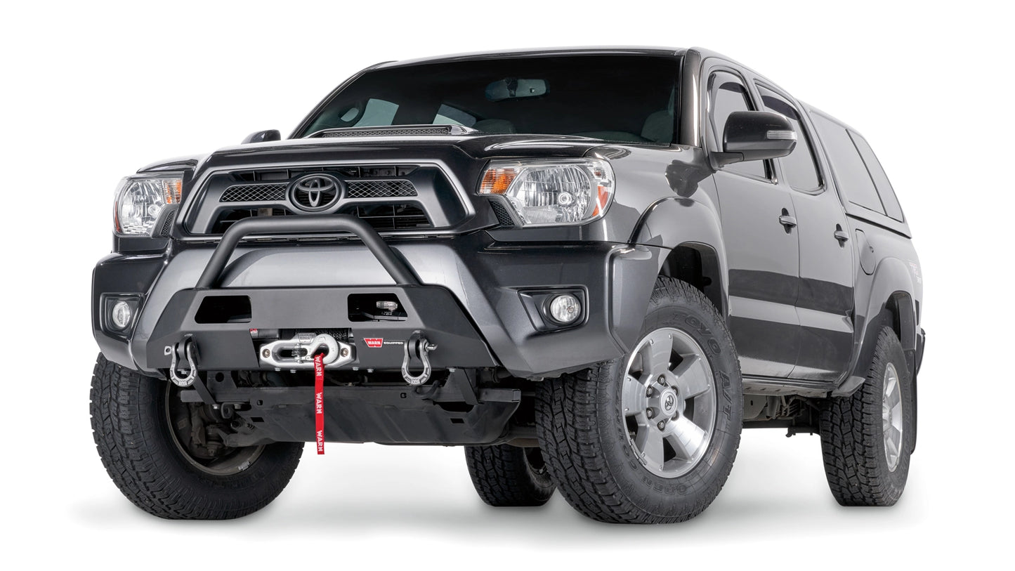 WARN Semi-Hidden Winch Mount with Grille Guard for 2012-2015 Toyota Tacoma
