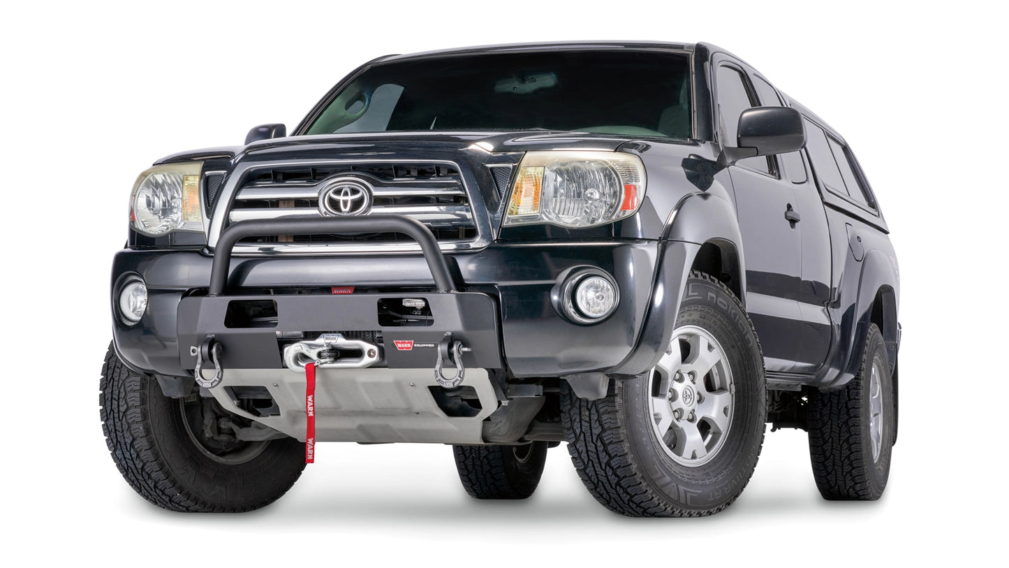 WARN Semi-Hidden Winch Mount with Grille Guard for 2005-2011 Toyota Tacoma