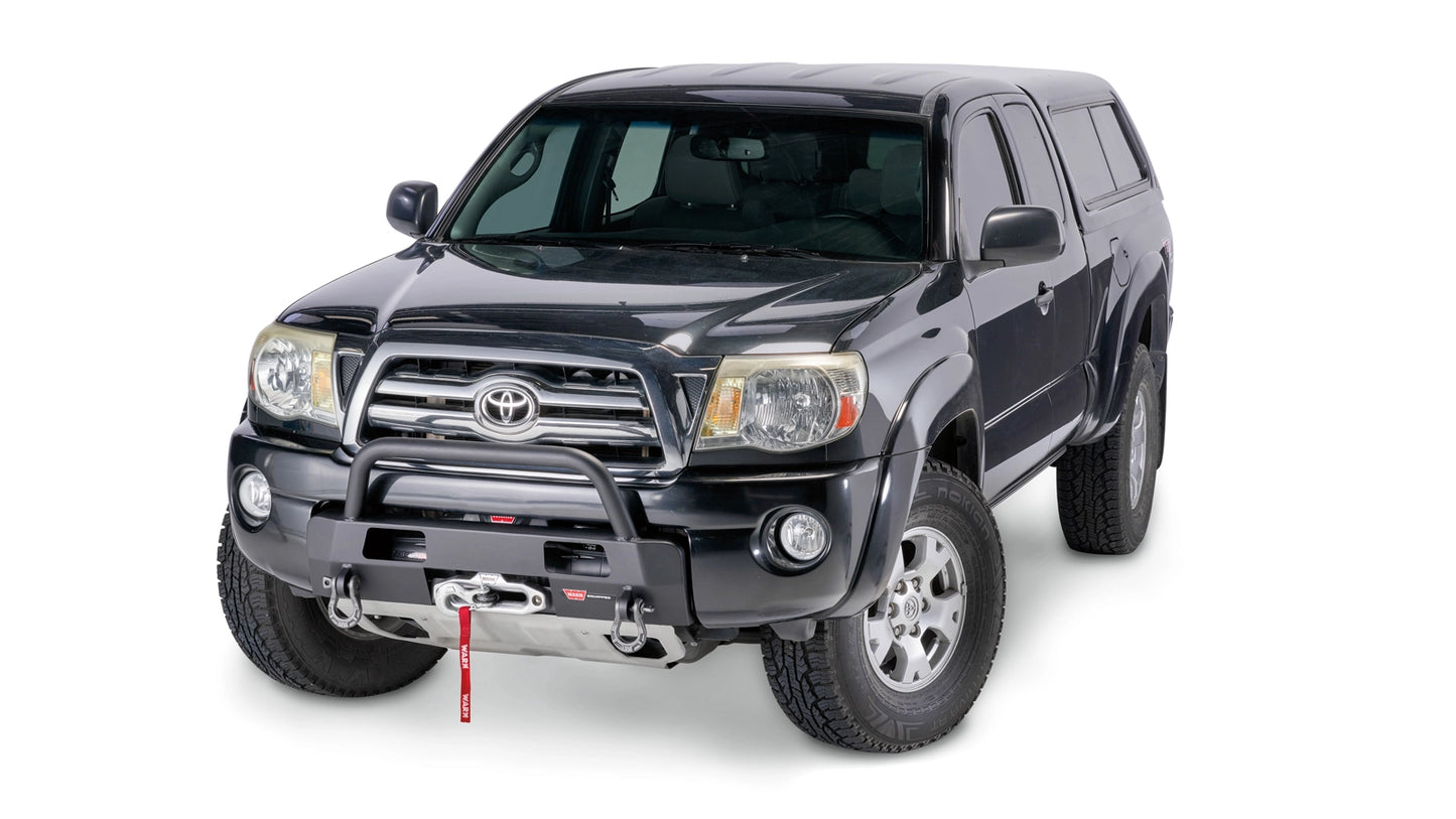 WARN Semi-Hidden Winch Mount with Grille Guard for 2005-2011 Toyota Tacoma, alternate view