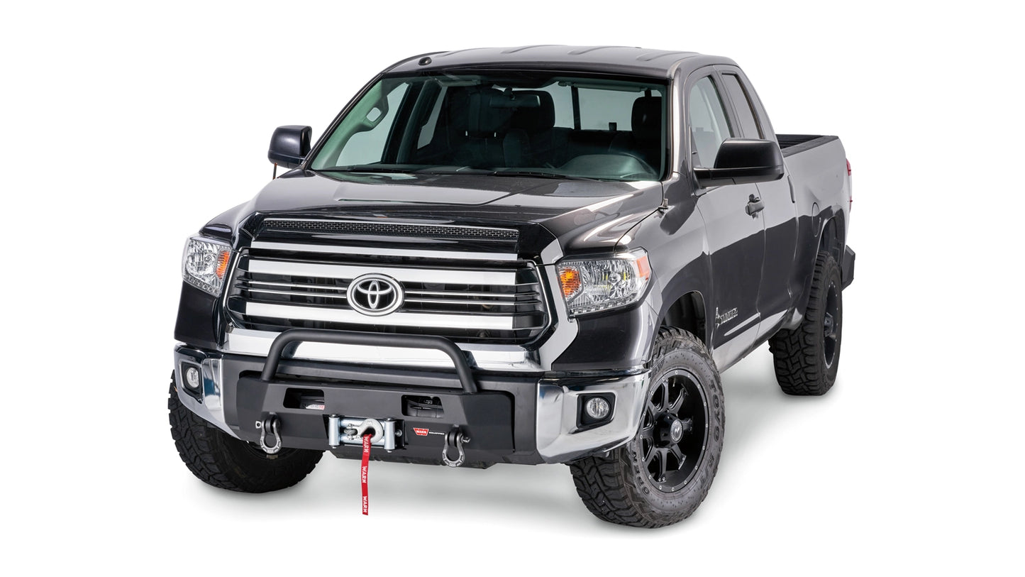 Additional view of the WARN Semi-Hidden Winch Mount with Grille Guard for 2014-2021 Toyota Tundra