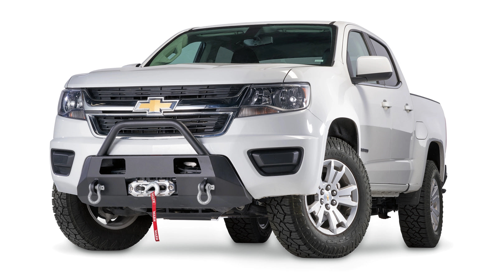 WARN Semi-Hidden Winch Mount with Grille Guard for 2015-2020 Chevrolet Colorado