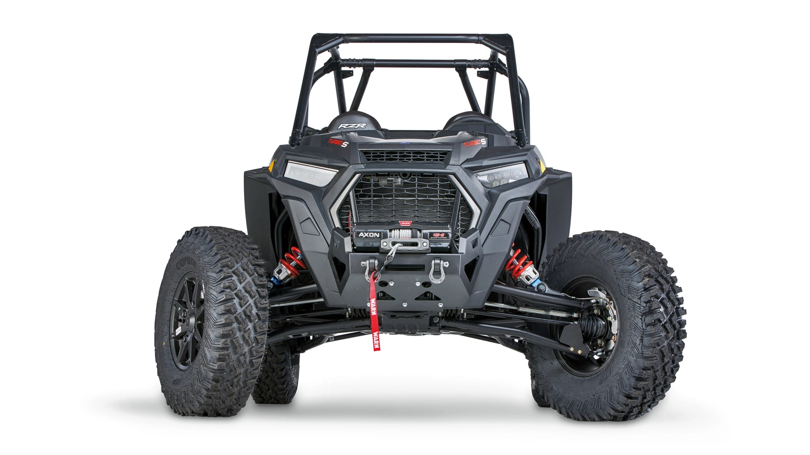 Alternate view of the WARN Polaris RZR Turbo S Winch Mount Bumper for 2018-2021 Polaris RZR XP Turbo S