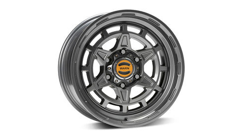 WARN Epic Diamond Cutter Wheel - Gray 6 Lug