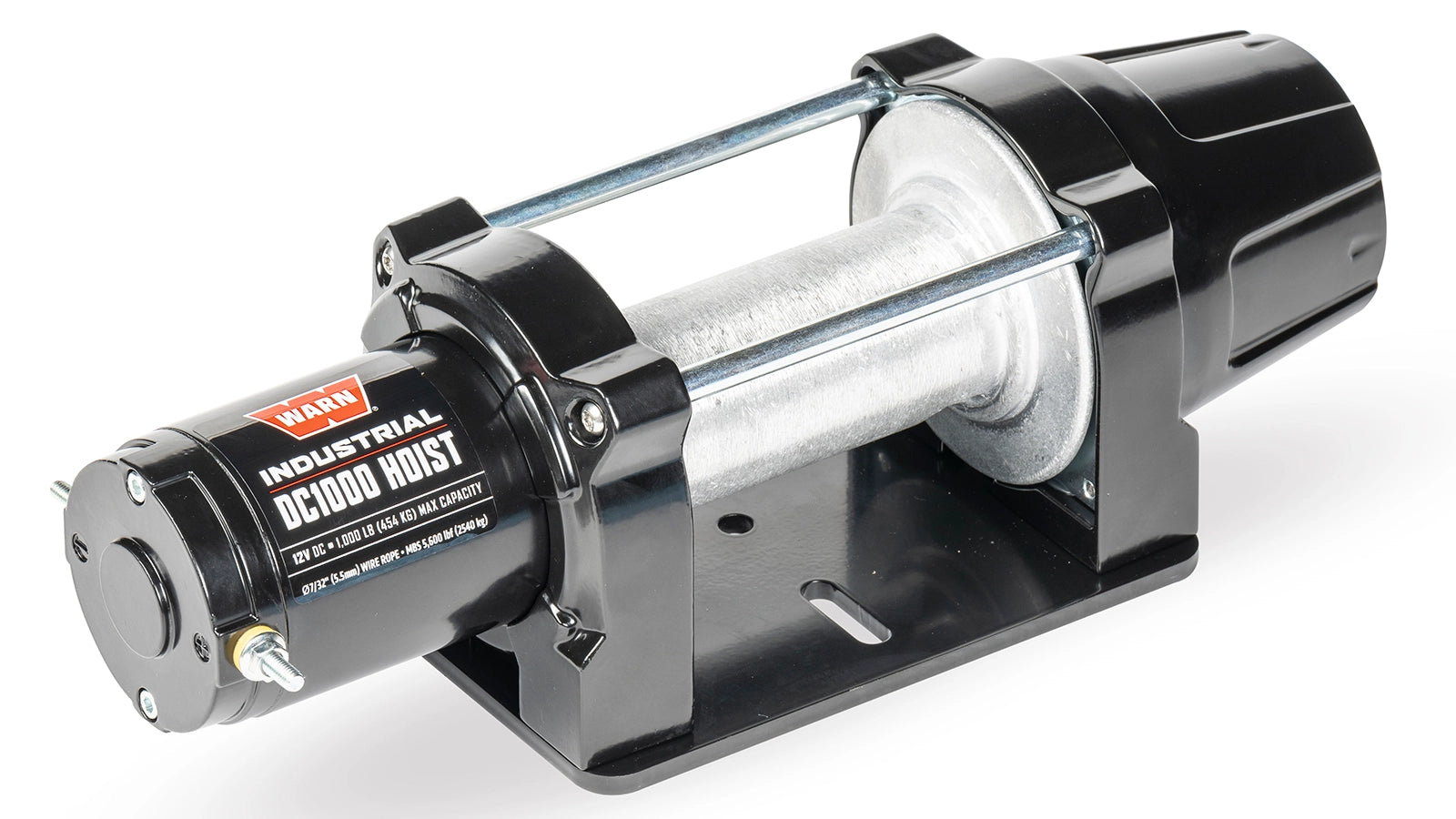 Angled view of the WARN DC1000 12V Hoist