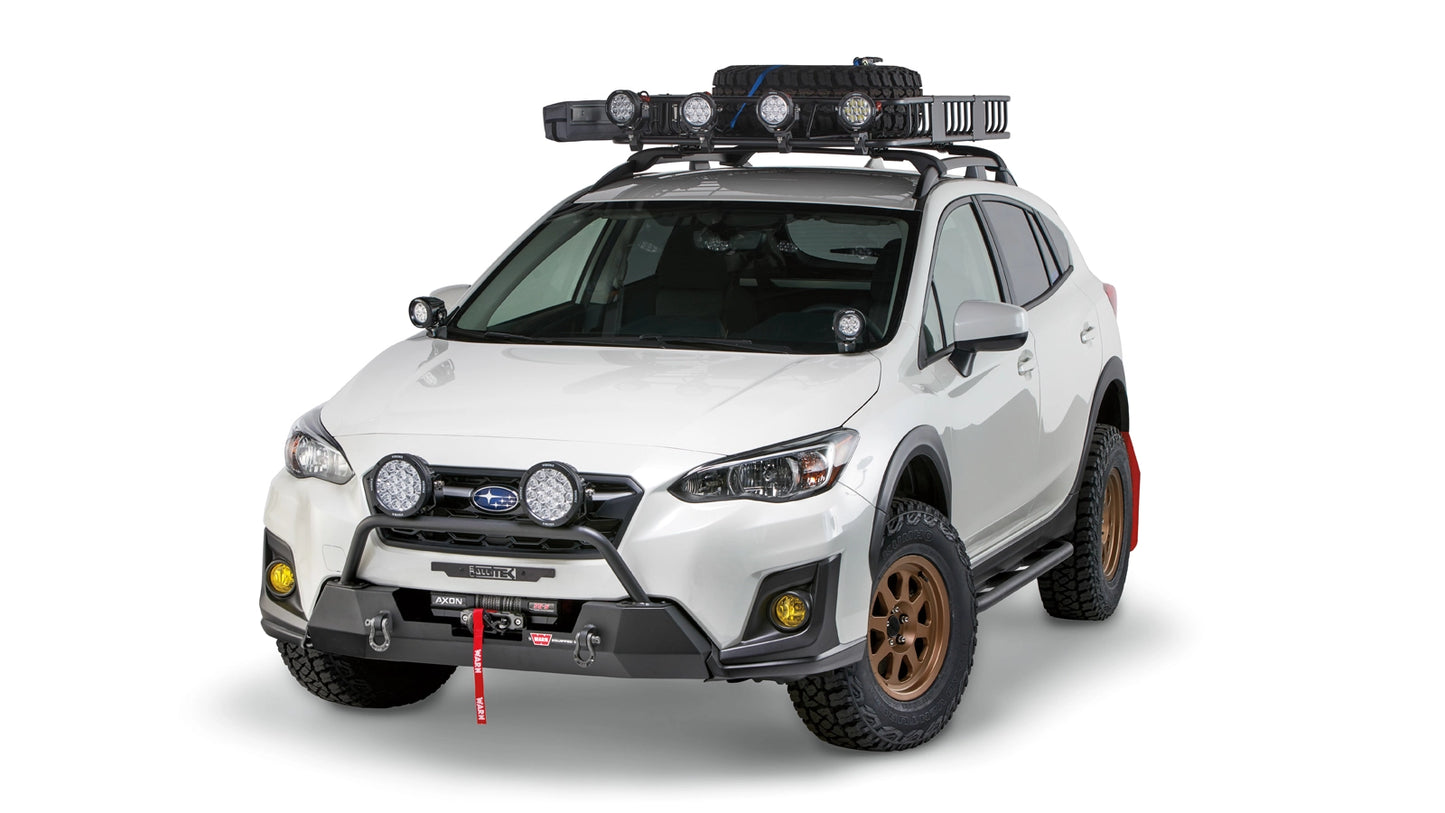 WARN Grille Guard Tube with Light Mounting Tabs for 2018-2020 Subaru Crosstrek / 2019-2021 Subaru Forester Semi-Hidden Kit, alternate view