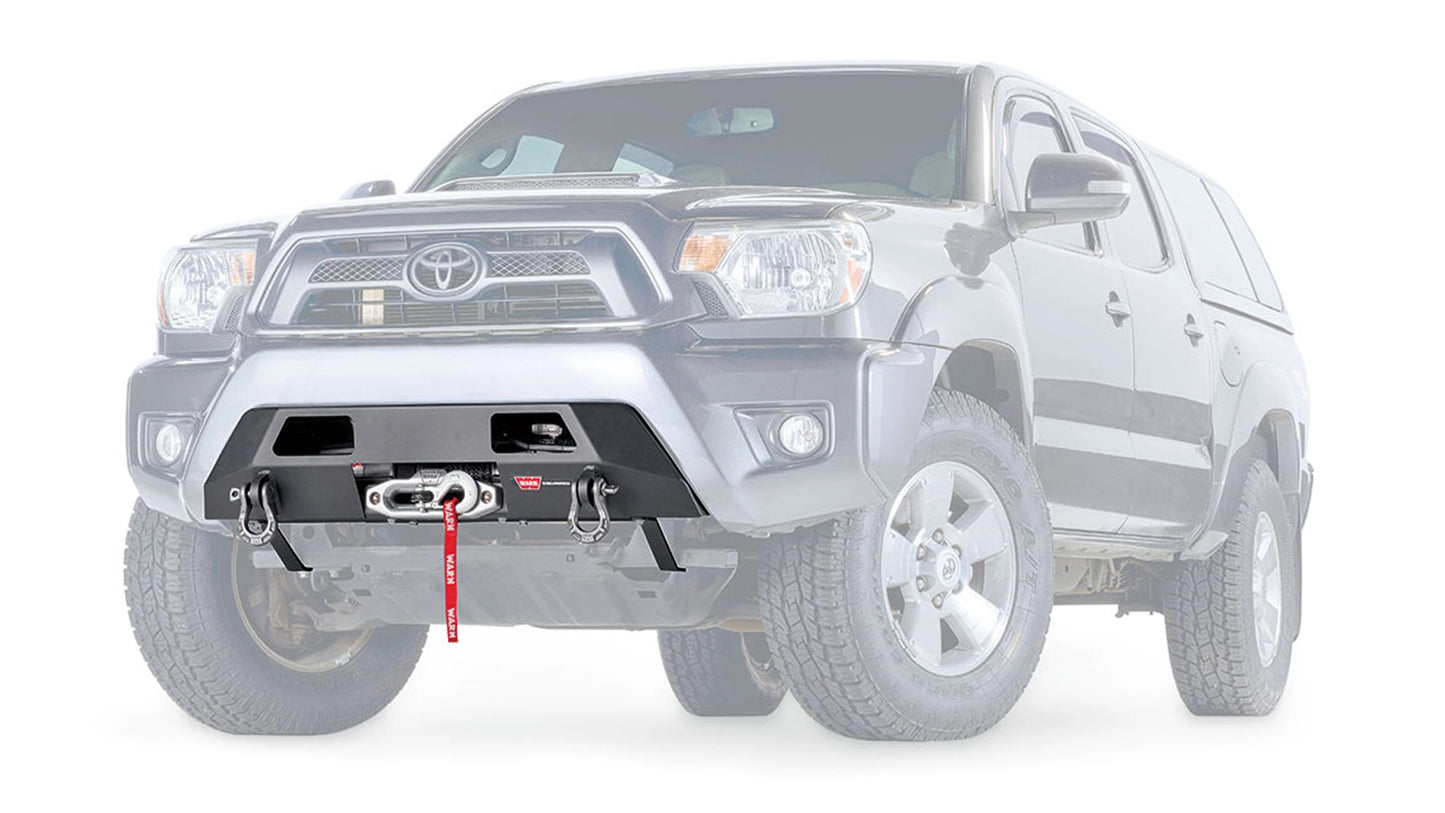 Ghosted view of the WARN Semi-Hidden Winch Mount for 2012-2015 Toyota Tacoma