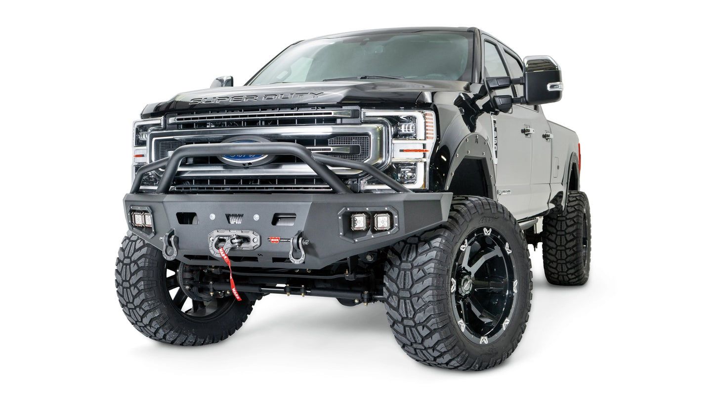 Ascent HD Front Bumper with Prerunner Grille Guard for 2017-2022 Ford F-250/F-350