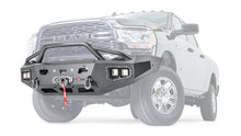Ghosted view of the WARN Ascent HD Front Bumper with Prerunner Grille Guard for 2019-2026 Ram 2500/3500/4500/5500
