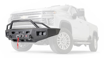 Ascent HD Front Bumper with Prerunner Grille Guard for 2020-2023 Chevrolet Silverado 2500/3500 HD