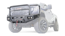 Ghosted view of the WARN Ascent HD Front Bumper with Full Grille Guard for 2020-2023 GMC Sierra 2500/3500 HD