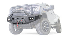 Ghosted view of the WARN Ascent HD Front Bumper with Prerunner Grille Guard for 2020-2023 GMC Sierra 2500/3500 HD