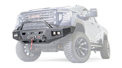 Ascent HD Front Bumper with Prerunner Grille Guard for 2020-2023 GMC Sierra 2500/3500 HD