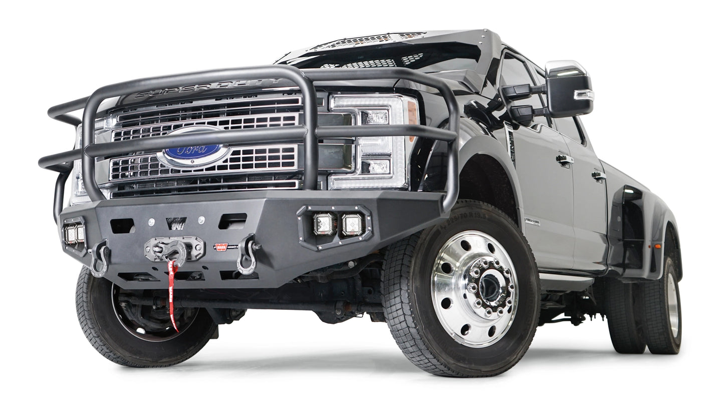 Ascent HD Front Bumper with Full Grille Guard for 2017-2022 Ford F-450/F-550