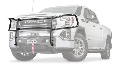 Ghosted view of the WARN Trans4mer Gen III Headlight Guard Kit winch mount kit