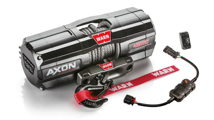 Angled view of the WARN AXON 45RC with Plow Mode