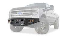 Ghosted view of the WARN Ascent HD Front Bumper for 2023-2026 Ford Super Duty