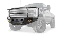 Ghosted view of the WARN Ascent HD Front Bumper with Full Grille Guard for 2023-2026 Ford Super Duty