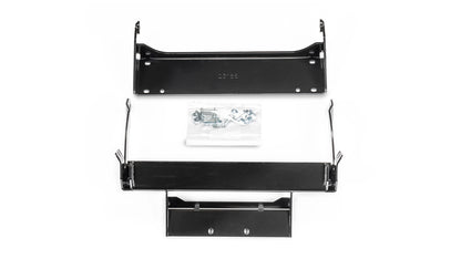 Parts view of the WARN Front Plow Mount Kit for the Polaris Xpedition