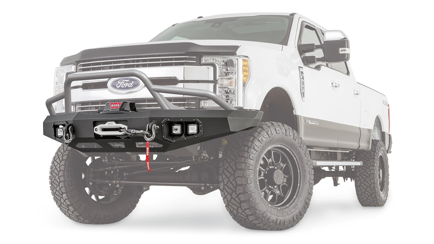 Ascent Front Bumper with Prerunner Grille Guard for 2017-2022 Ford Super Duty