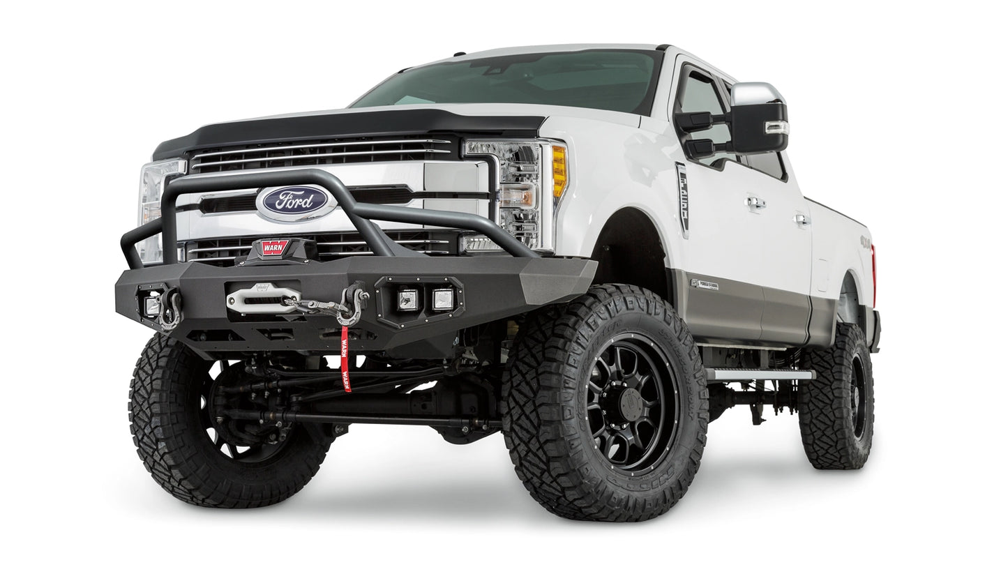 Ascent Front Bumper with Prerunner Grille Guard for 2017-2022 Ford Super Duty