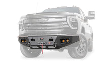 Ghosted view of the WARN Ascent HD Front Bumper for 2024-2026 Chevrolet Silverado 2500/3500 HD