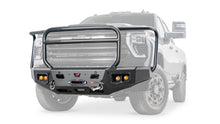 Ghosted view of the WARN Ascent HD Front Bumper with Full Grille Guard for 2024-2026 Chevrolet Silverado 2500/3500 HD