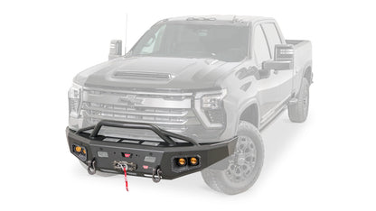 Ascent HD Front Bumper with Prerunner Grille Guard for 2024-2026 Chevrolet Silverado 2500/3500 HD