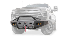Ghosted view of the WARN Ascent HD Front Bumper with Prerunner Grille Guard for 2024-2026 Chevrolet Silverado 2500/3500 HD