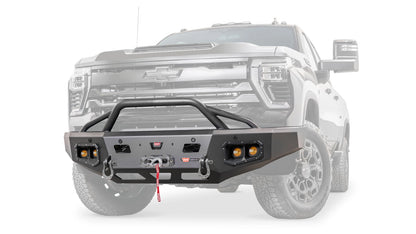 Ascent HD Front Bumper with Prerunner Grille Guard for 2024-2026 Chevrolet Silverado 2500/3500 HD